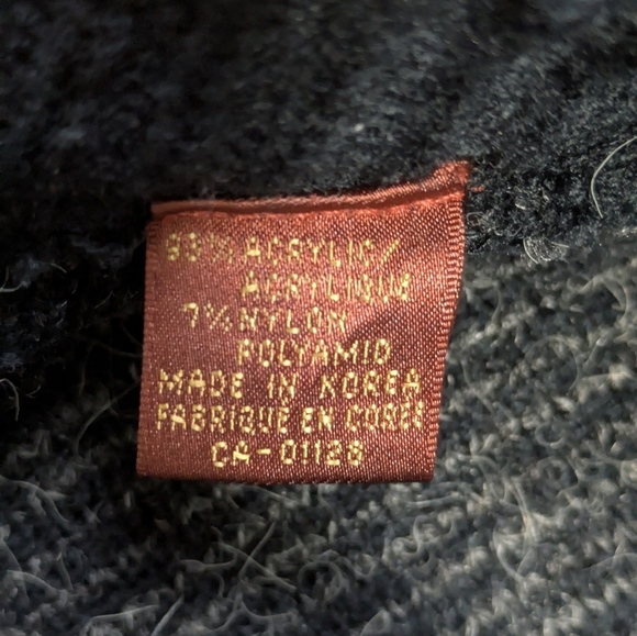 Women’s Charcoal Floral Knit Cardigan Sweater - Unbranded - Picture 13 of 14